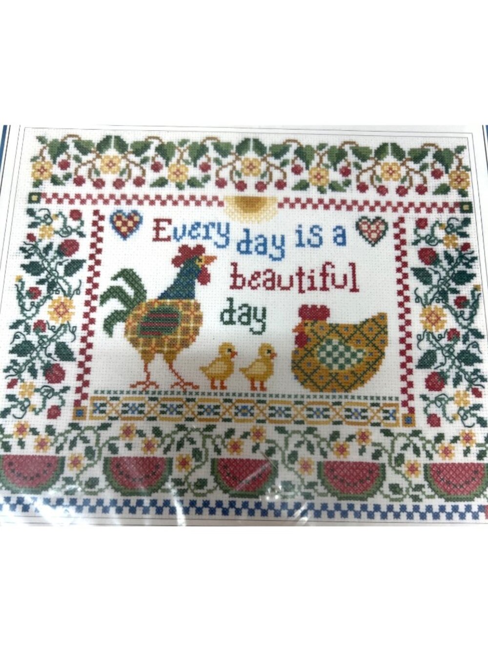 A Beautiful Day Counted Cross Stitch Pattern Only By Sandra Cozzolino 11 1/4" x